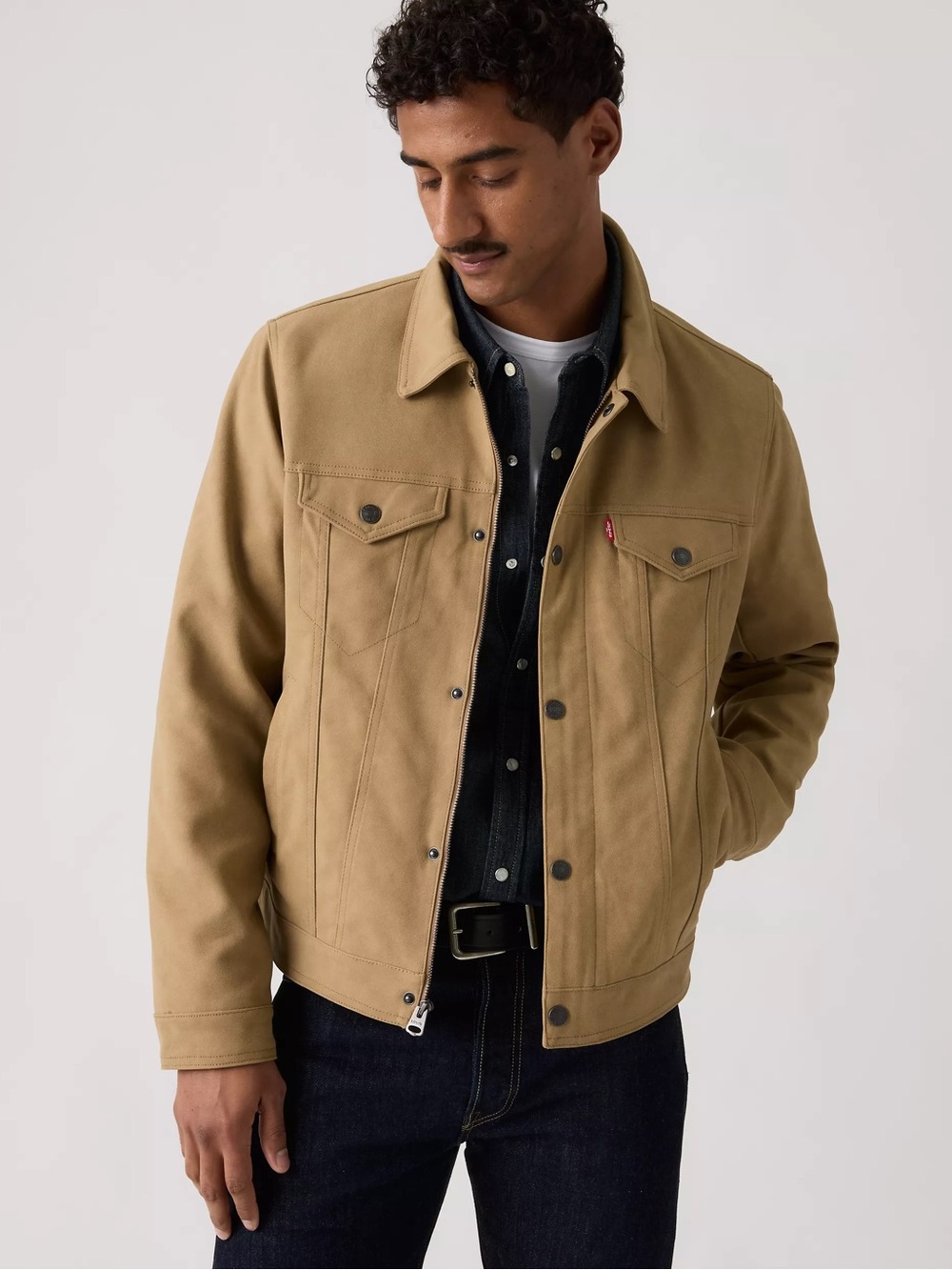 Levi's Men's Medium Faux Suede Trucker Jacket - NWT
